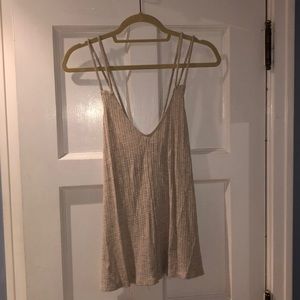 Silence+Noise beige tank top